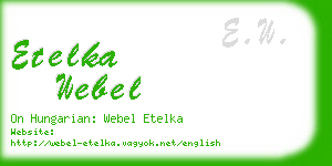 etelka webel business card